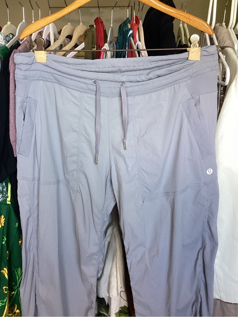Lululemon Light Gray Lounge Pants with Drawstring